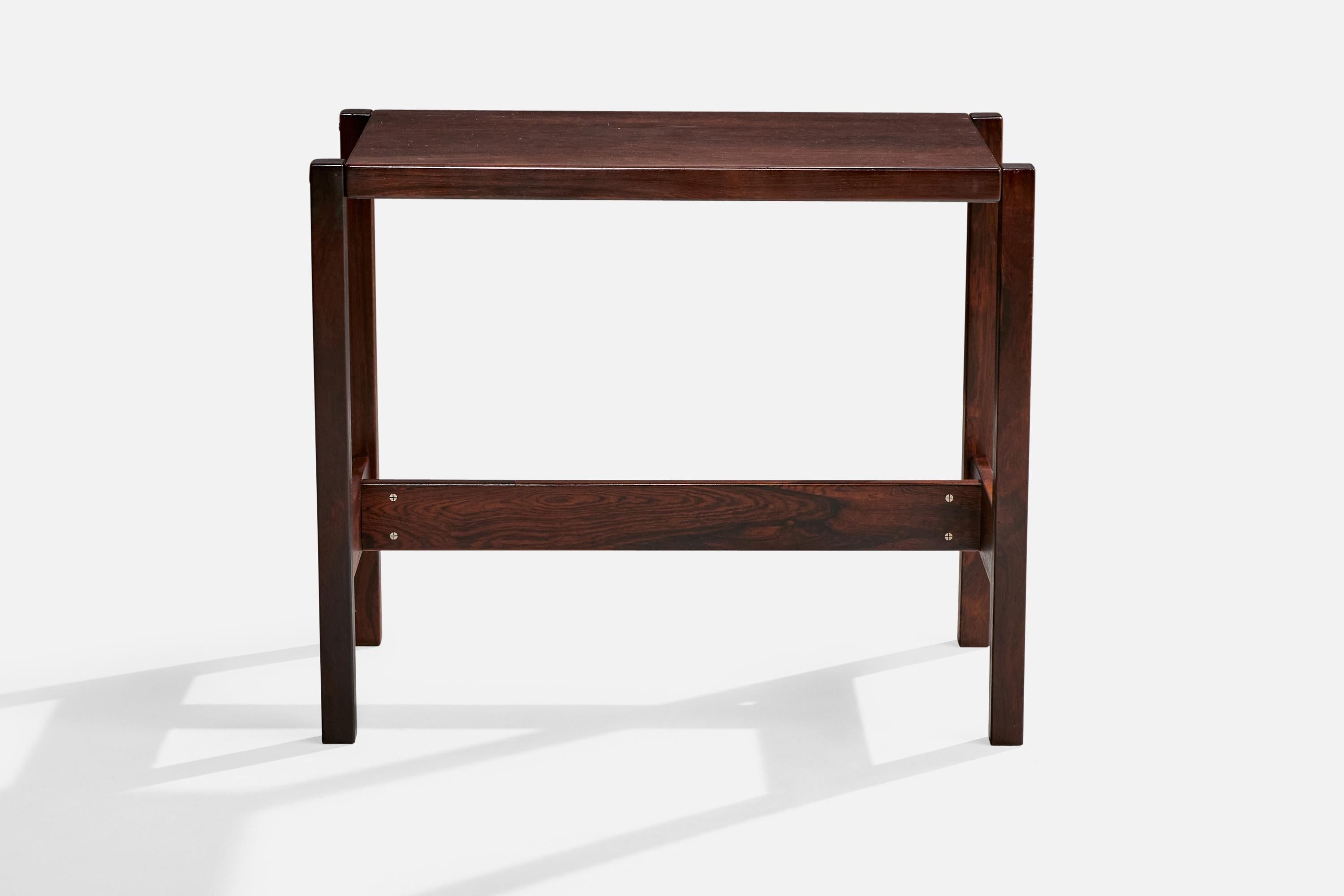 Mid-Century Modern Jorge Zalszupin, Console Table, Rosewood, Brazil, 1970s For Sale