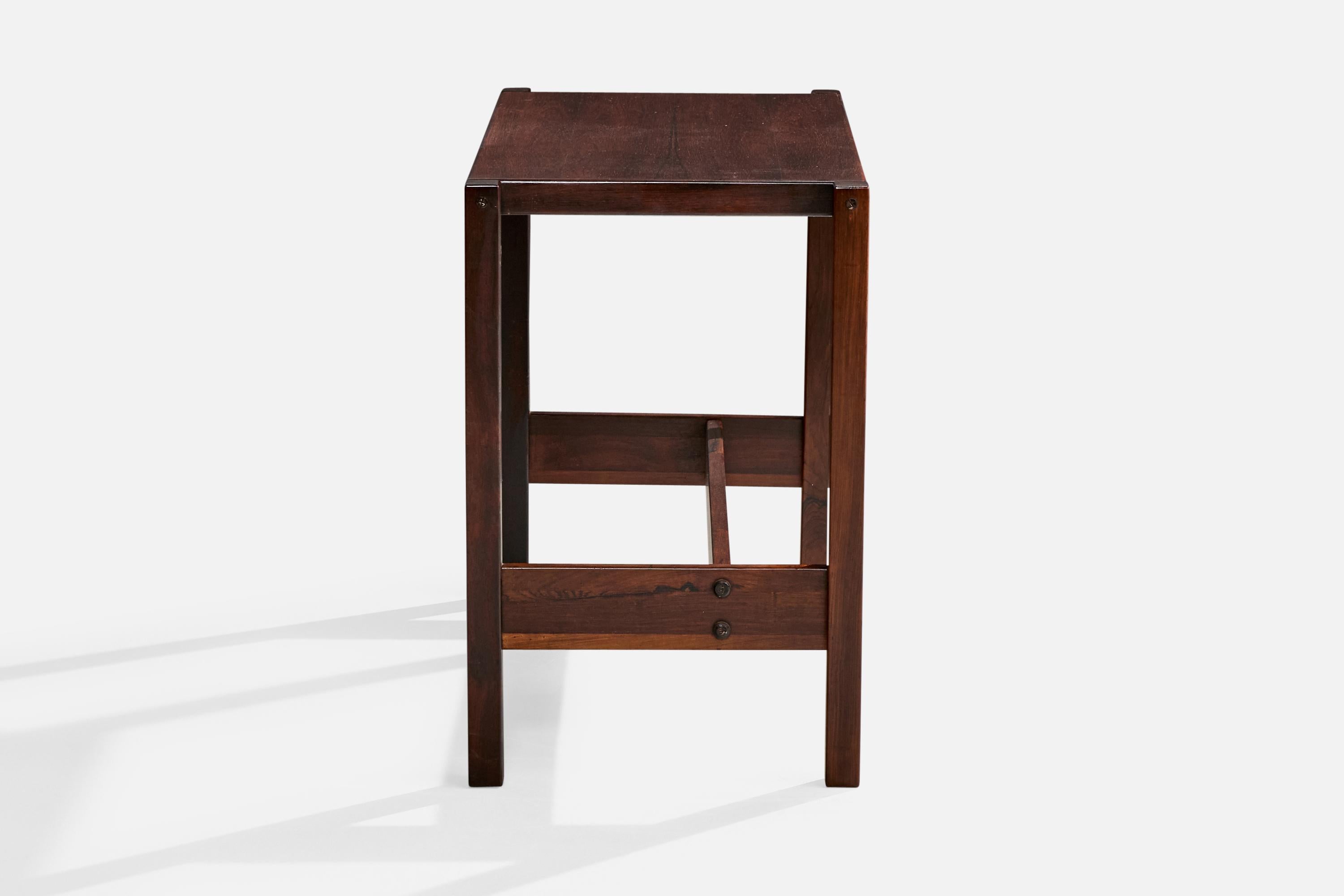 Brazilian Jorge Zalszupin, Console Table, Rosewood, Brazil, 1970s For Sale