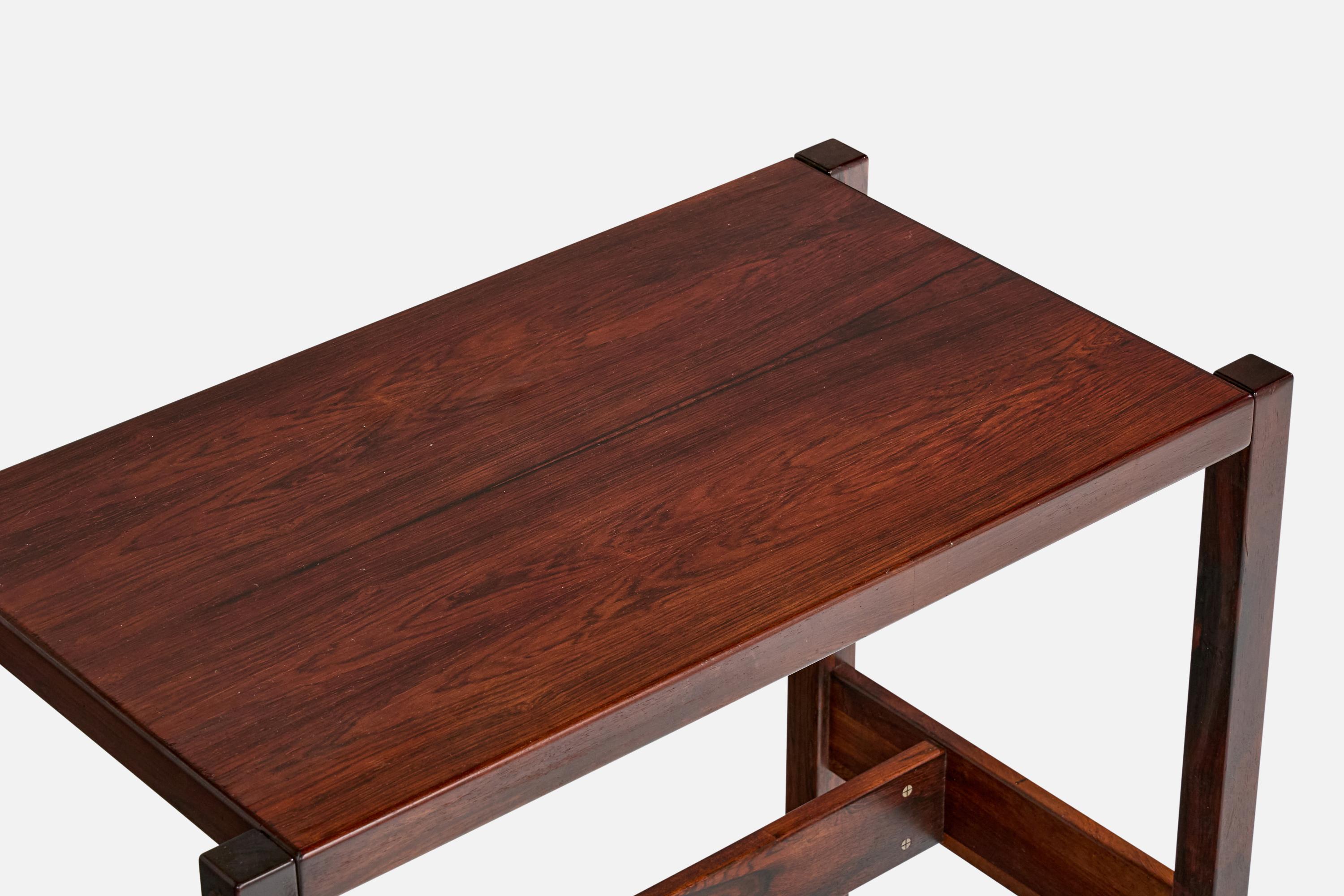 Jorge Zalszupin, Console Table, Rosewood, Brazil, 1970s For Sale 1