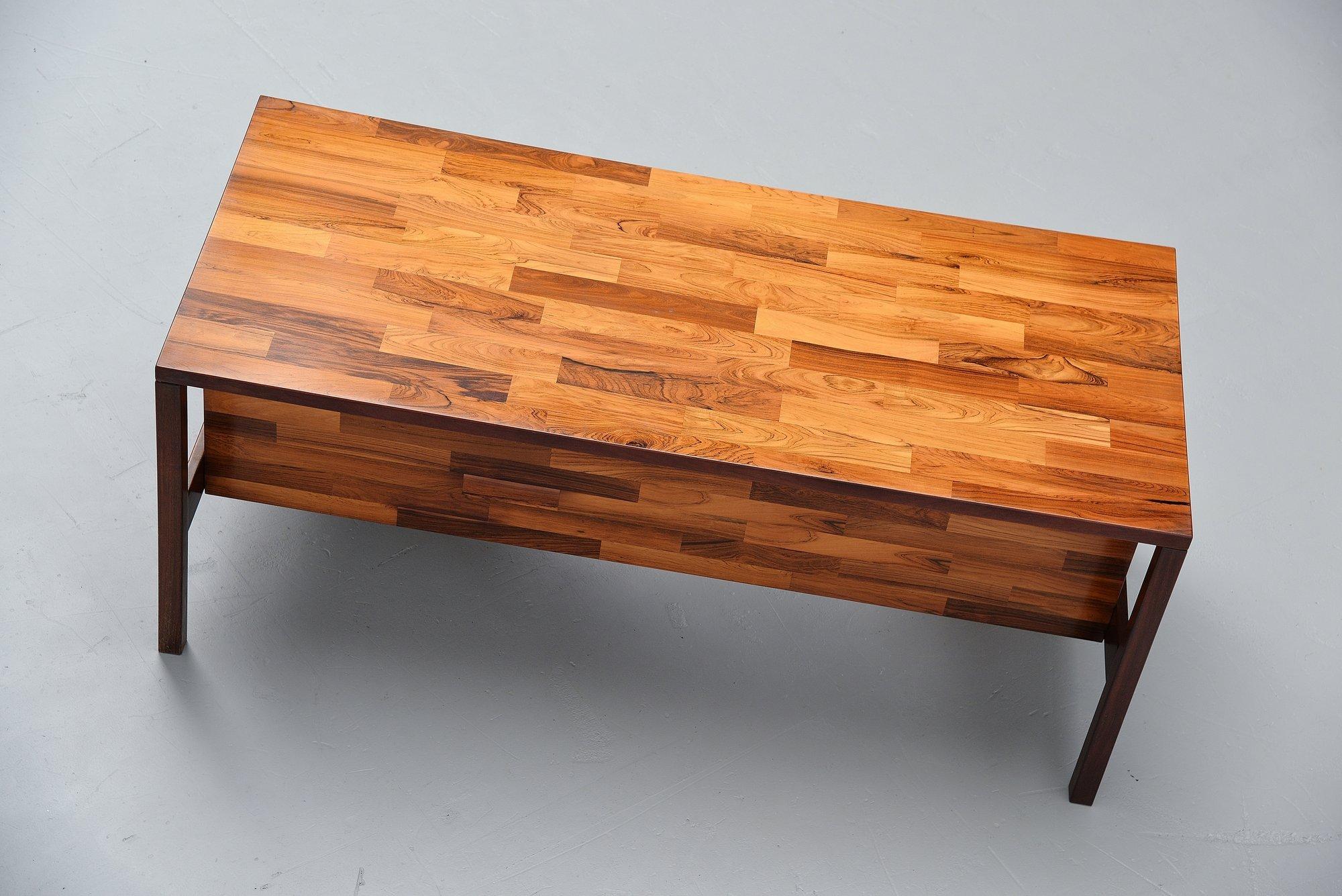 Jorge Zalszupin Attributed Desk in Rosewood, Brazil, 1965 In Good Condition In Etten-Leur, NL