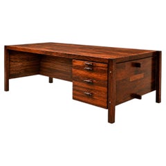 Jorge Zalszupin “Diplomata” Executive Desk in Brazilian Rosewood, Brazil, 1965 -