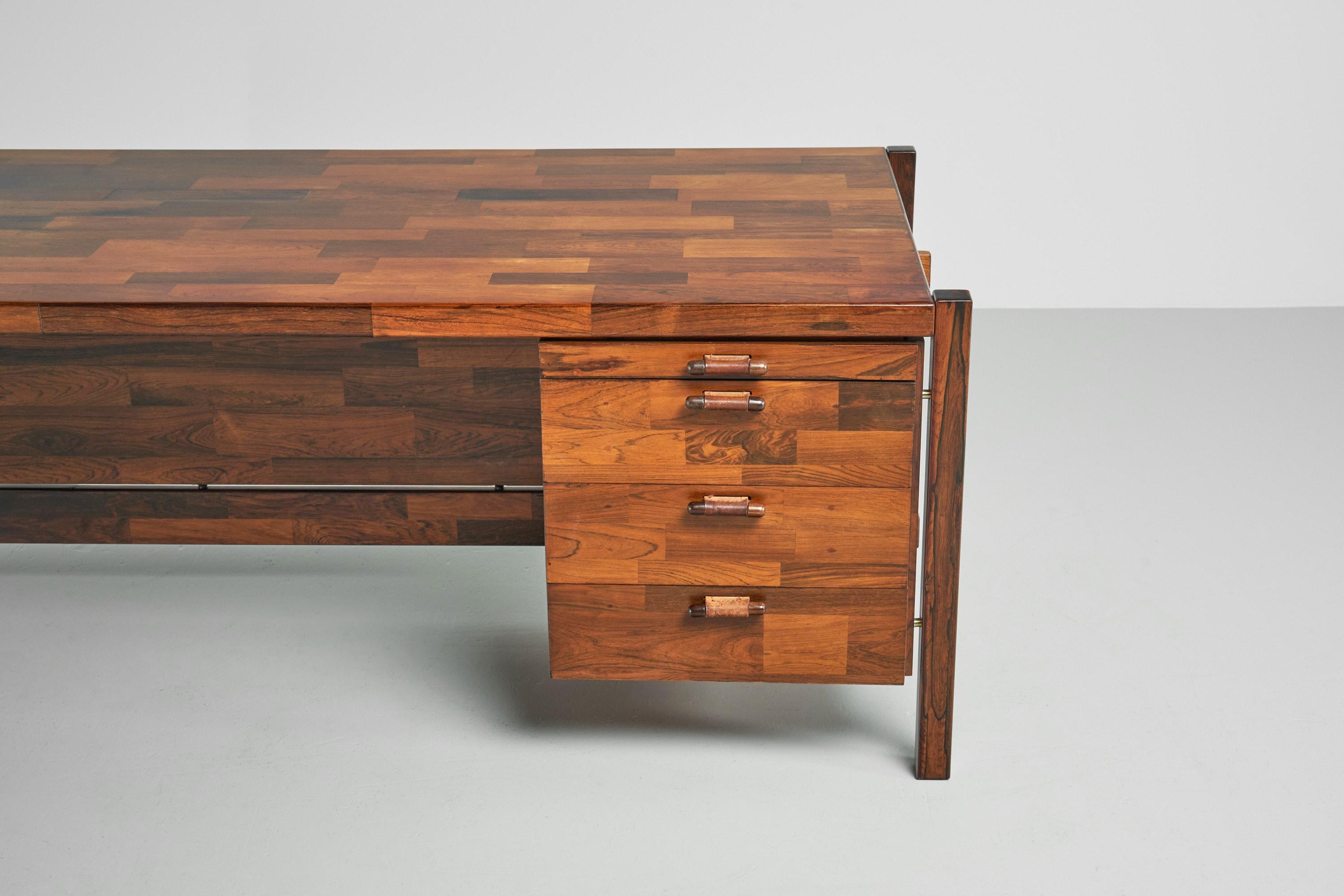 Mid-Century Modern Jorge Zalszupin directors desk L'Atelier Brazil 1959