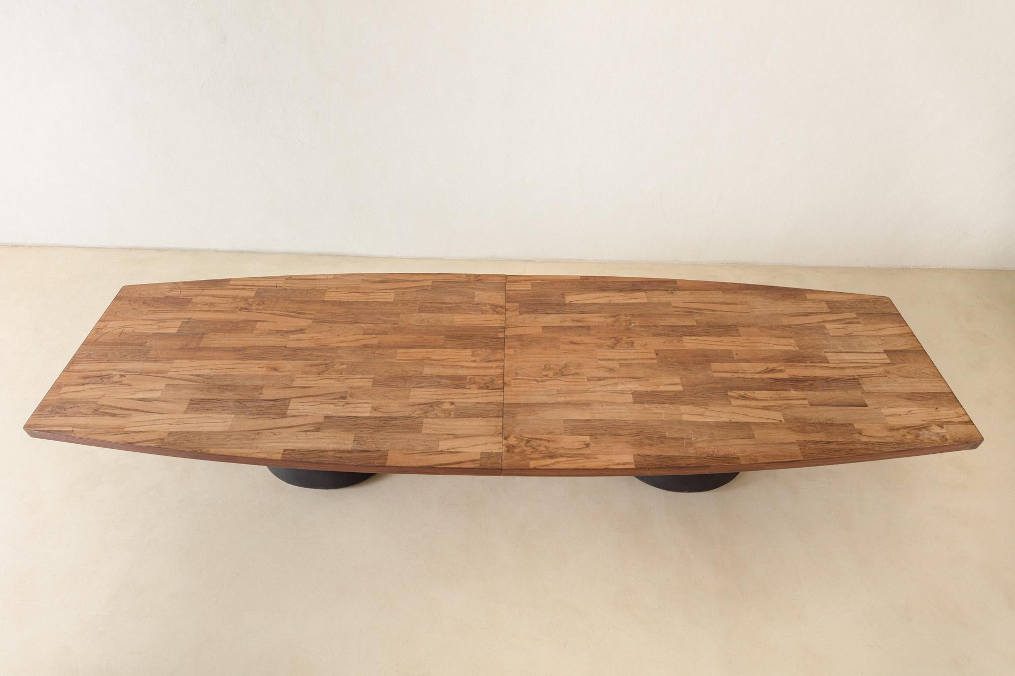 Jorge Zalszupin 'Guanabara' Rosewood Vintage Dining Table, 1960s, Brazil 4