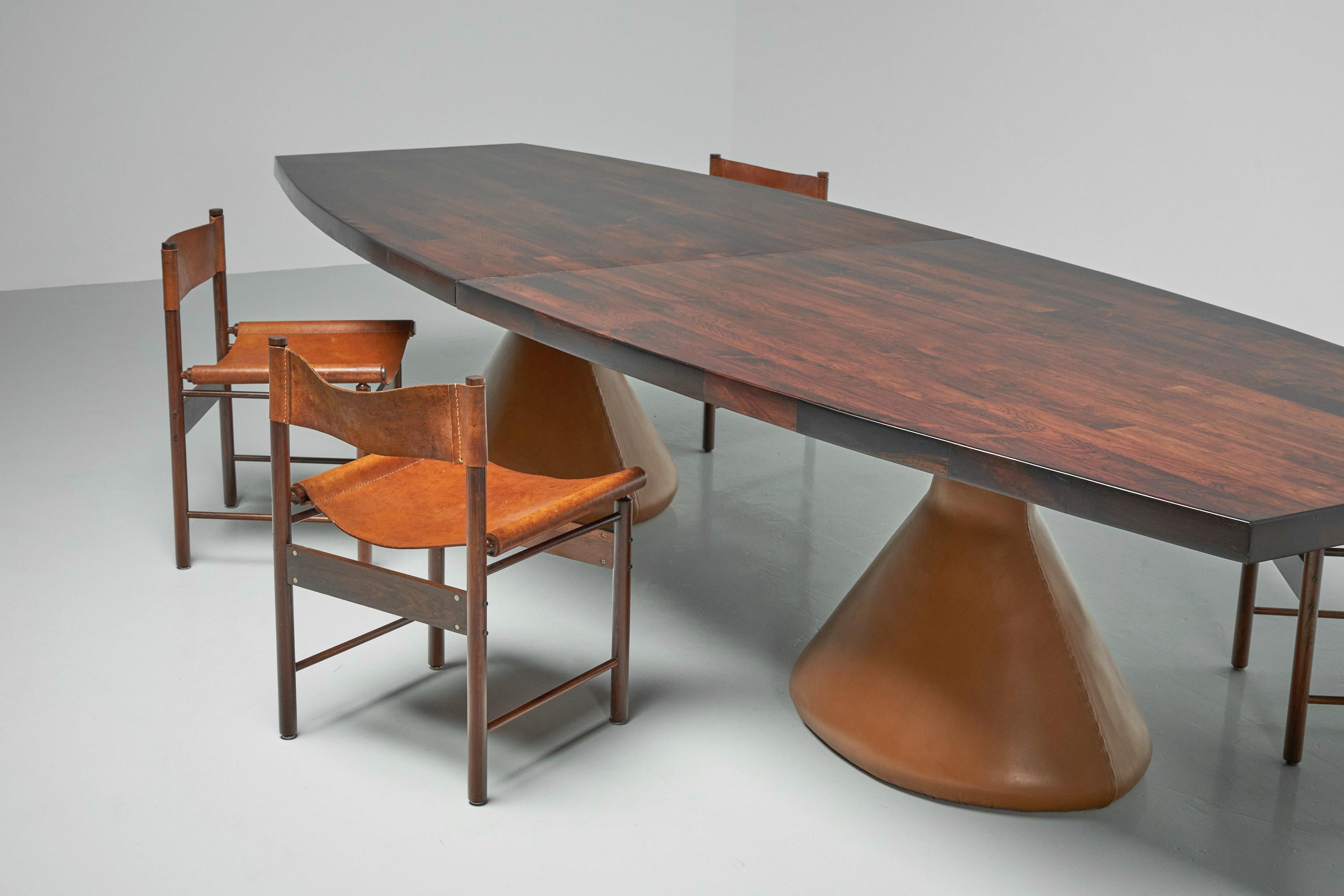 Metal Jorge Zalszupin Guanabara Table 350 L'Atelier Brazil, 1959