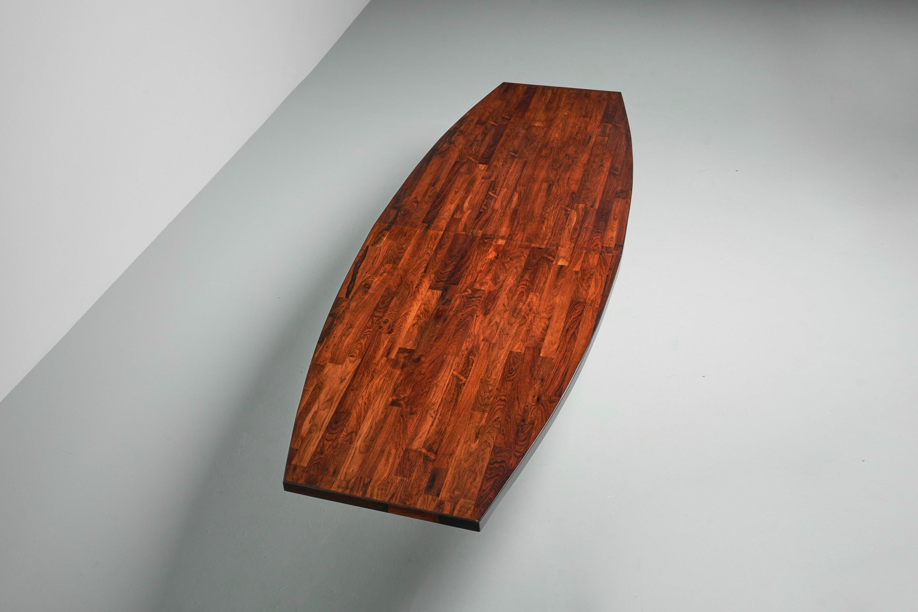 Mid-Century Modern Jorge Zalszupin Guanabara Table 350 L'Atelier Brazil, 1959