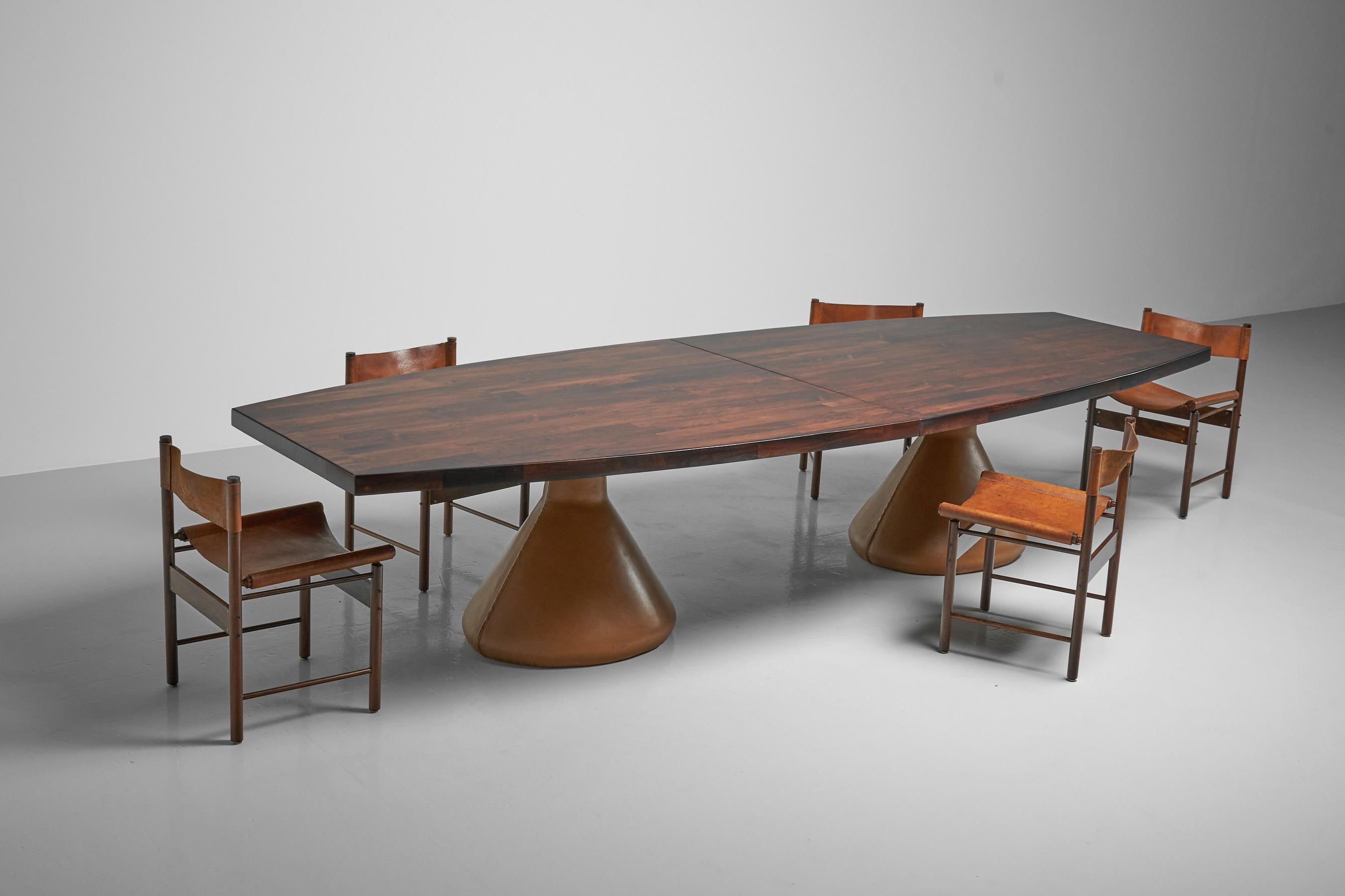 Jorge Zalszupin Guanabara Table 350 L'Atelier Brazil, 1959 In Good Condition In Roosendaal, Noord Brabant
