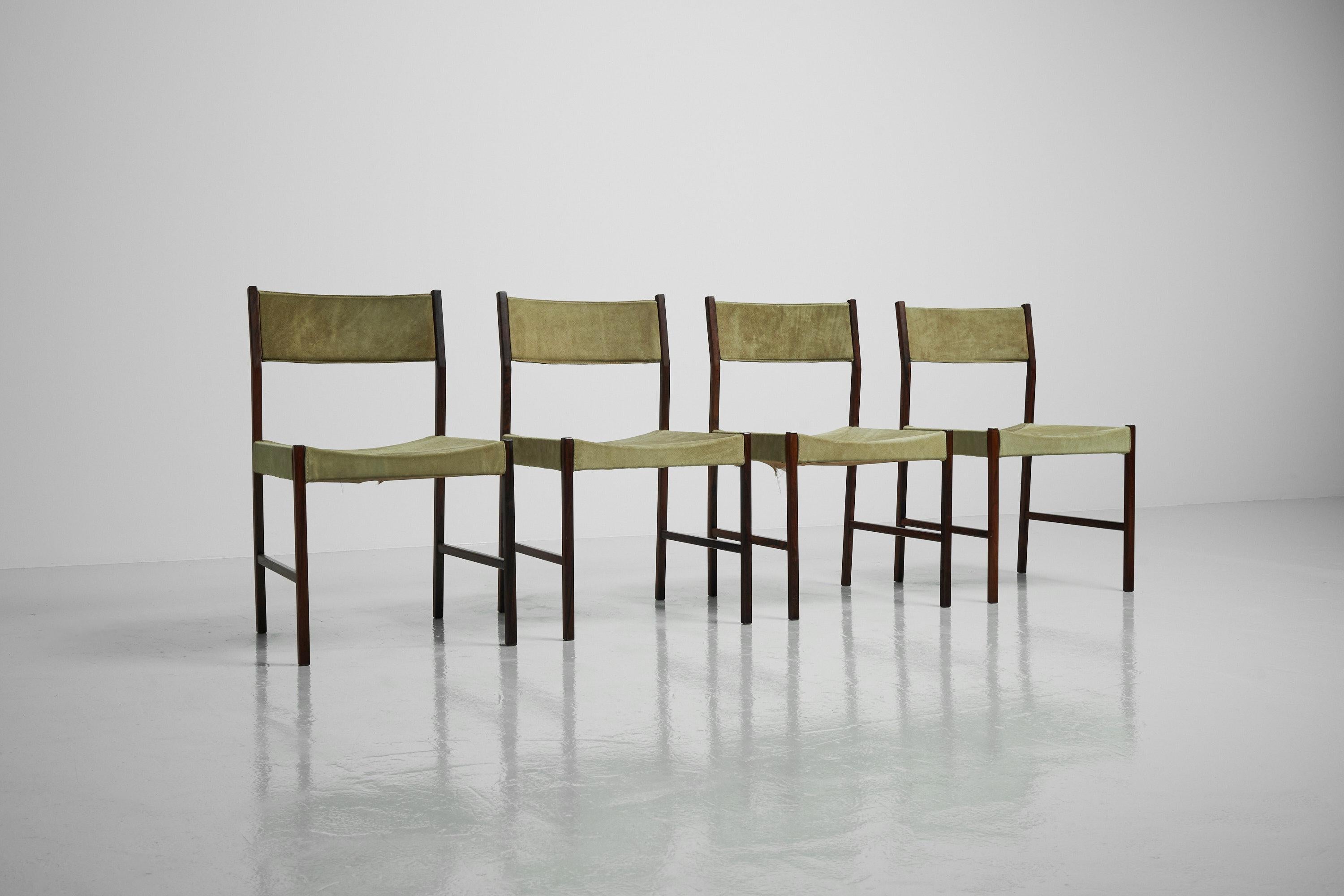 Suede Jorge Zalszupin Itmaraty Chairs L'atelier Brazil 1960