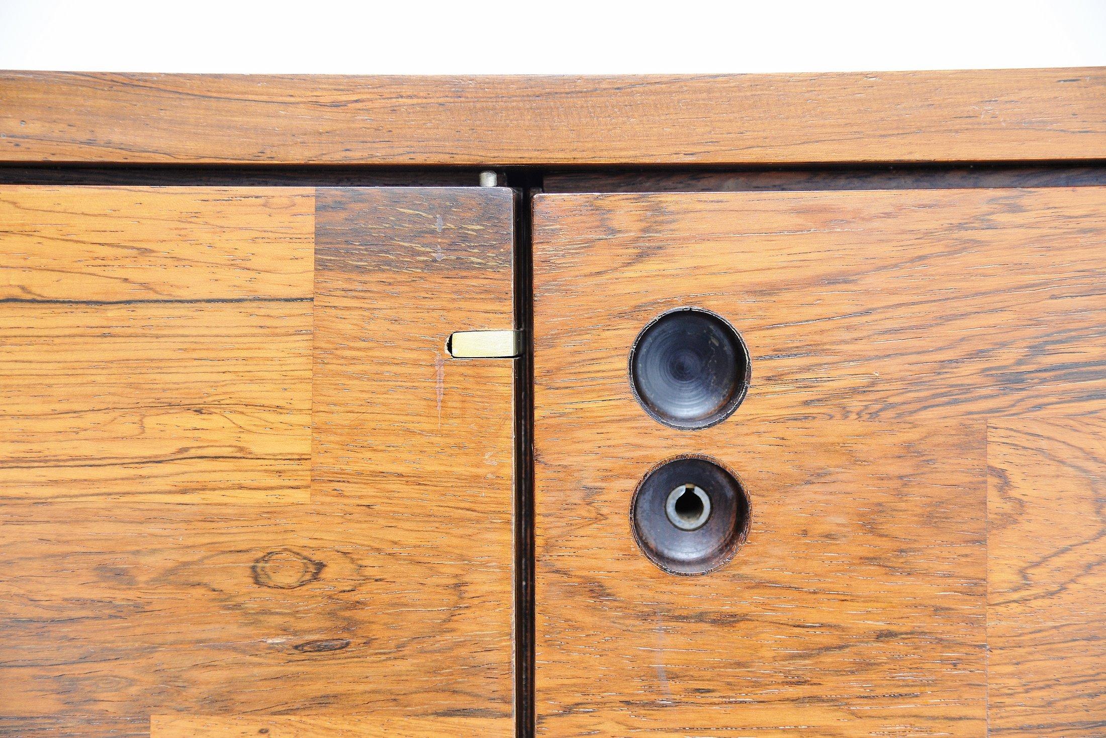 Rosewood Jorge Zalszupin Jacaranda Credenza l'Atelier Brazil, 1960