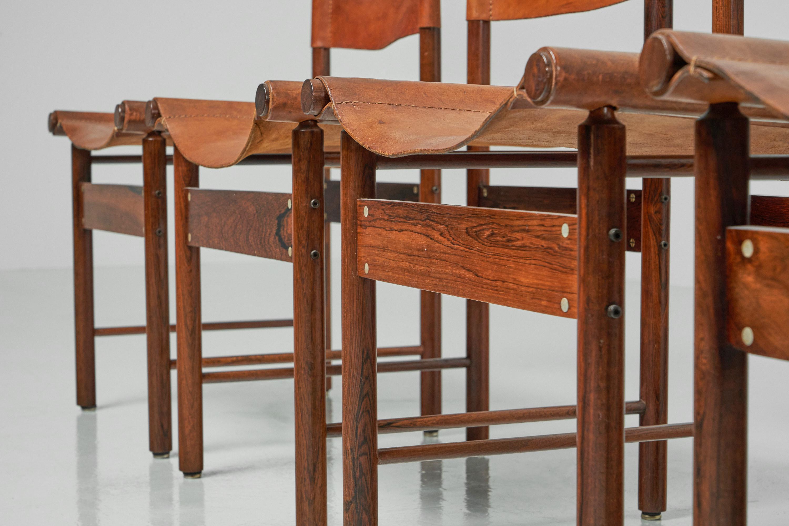 Jorge Zalszupin Jockey Chairs L'atelier Brazil 1959 In Good Condition In Roosendaal, Noord Brabant