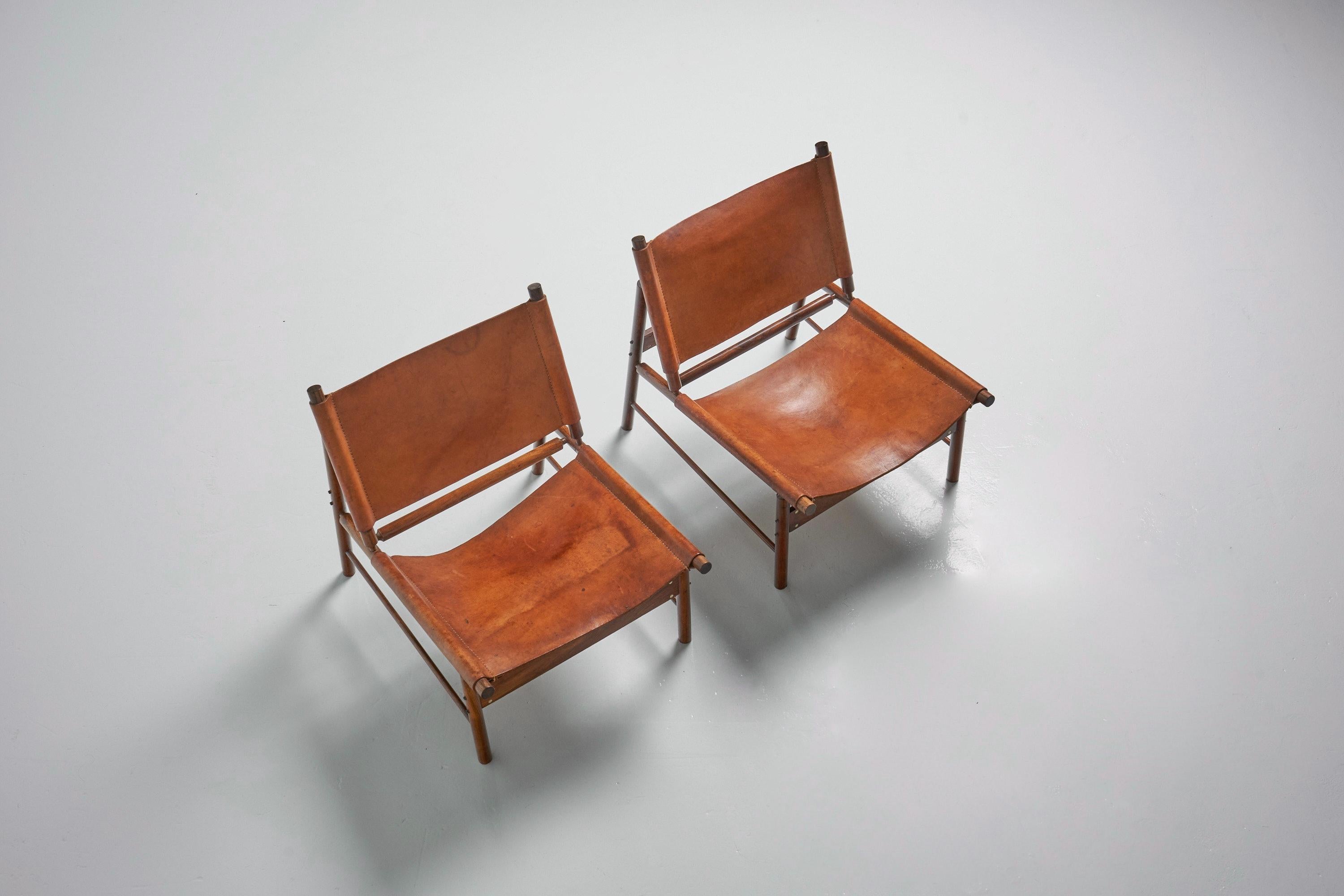 Mid-20th Century Jorge Zalszupin Jockey Lounge Chairs L'atalier Brazil 1959