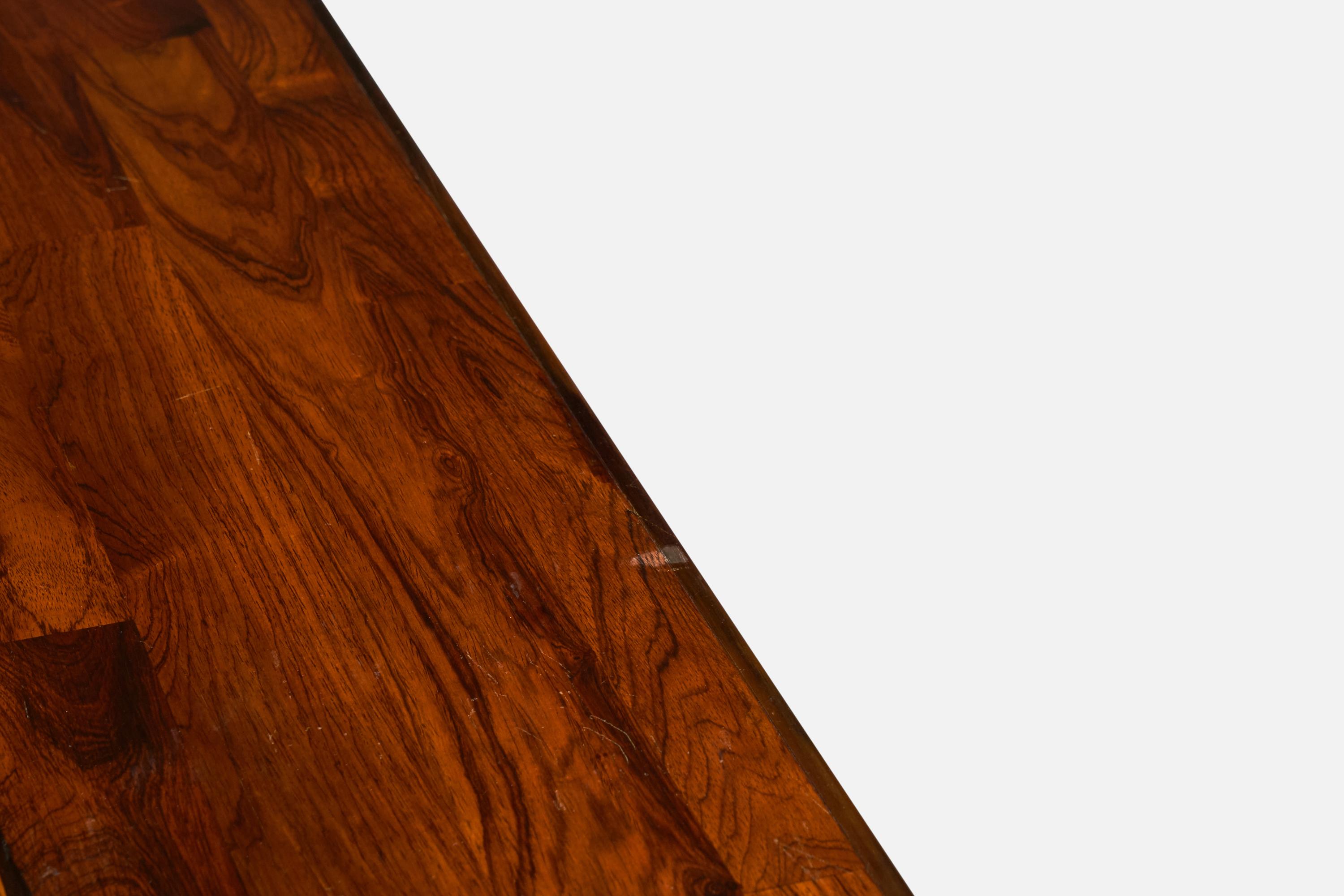 Grande table de salle à manger Jorge Zalszupin, Imbuia, cuir,  Béton, Brésil, années 1960 en vente 8