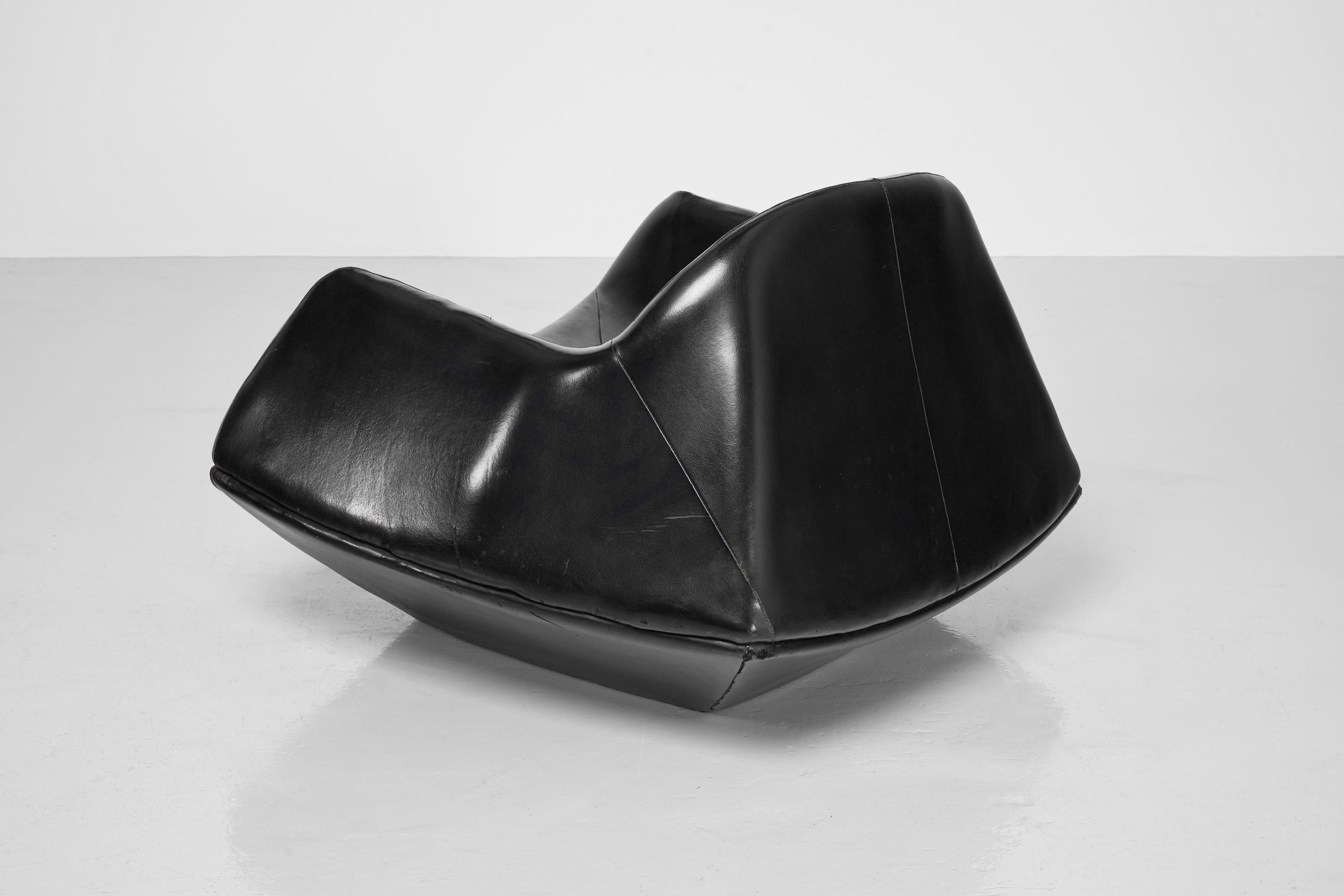 Faux Leather Jorge Zalszupin Manhattan chair L'Atelier 1960