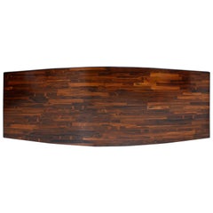 Jorge Zalszupin Modern Rectangular Wood Guanabara Brazilian Tabletop