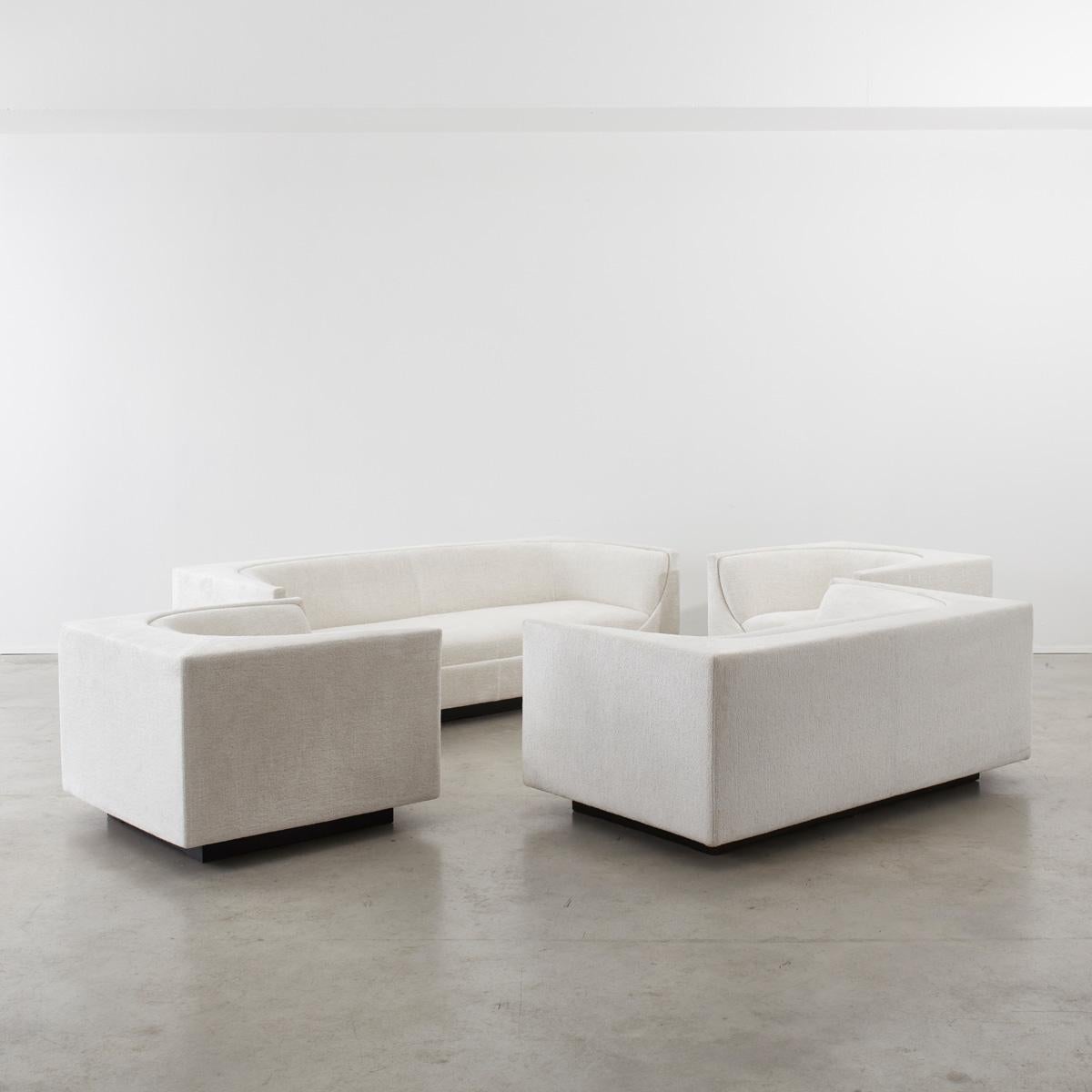 Jorge Zalszupin Pair Cubo Chairs, L’Atelier Brazil, Brazil 1970 6