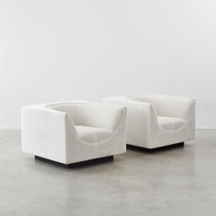 Jorge Zalszupin Paar Cubo-Stühle:: L'Atelier Brasilien:: Brasilien 1970