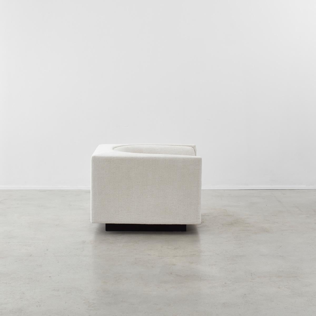Modern Jorge Zalszupin Pair Cubo Chairs, L’Atelier Brazil, Brazil 1970