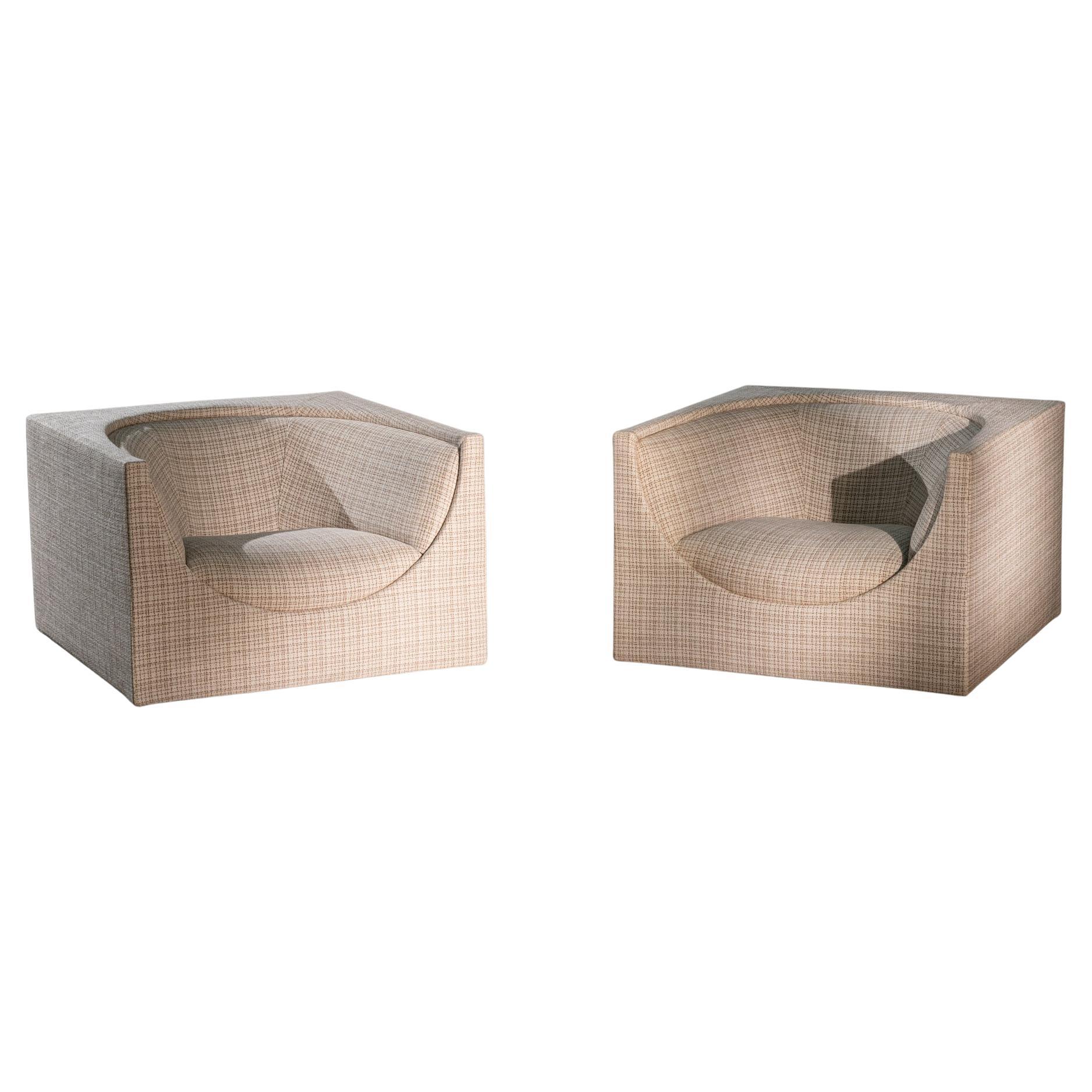 Jorge Zalszupin. Pair of armchairs "Cubo", c. 1960
