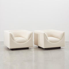 Jorge Zalszupin Pair of Cubo Chairs L’Atelier Brazil, Brazil, 1970