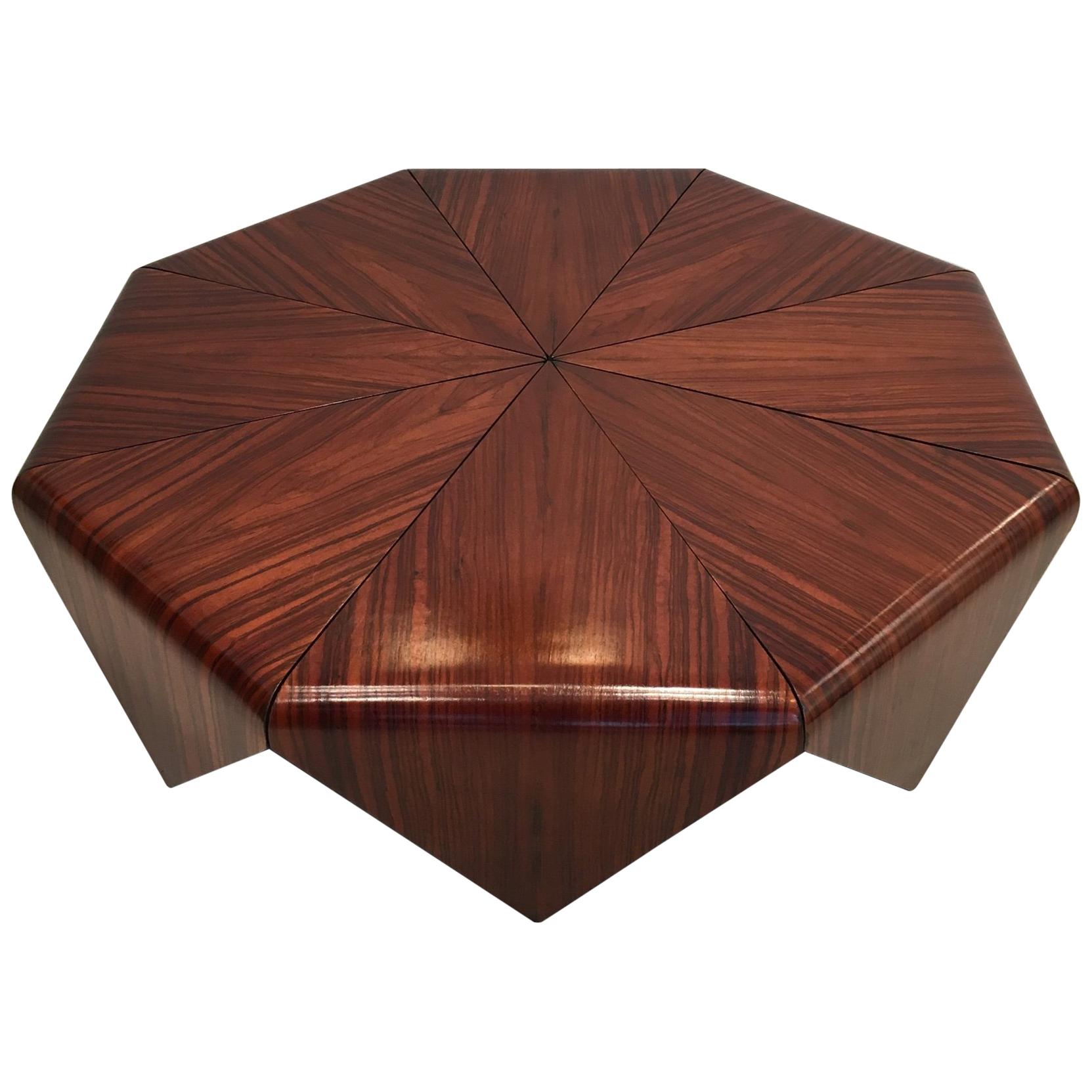 Jorge Zalszupin "Petalas" Coffee Table in Jacaranda by L
atelier, circa 1959