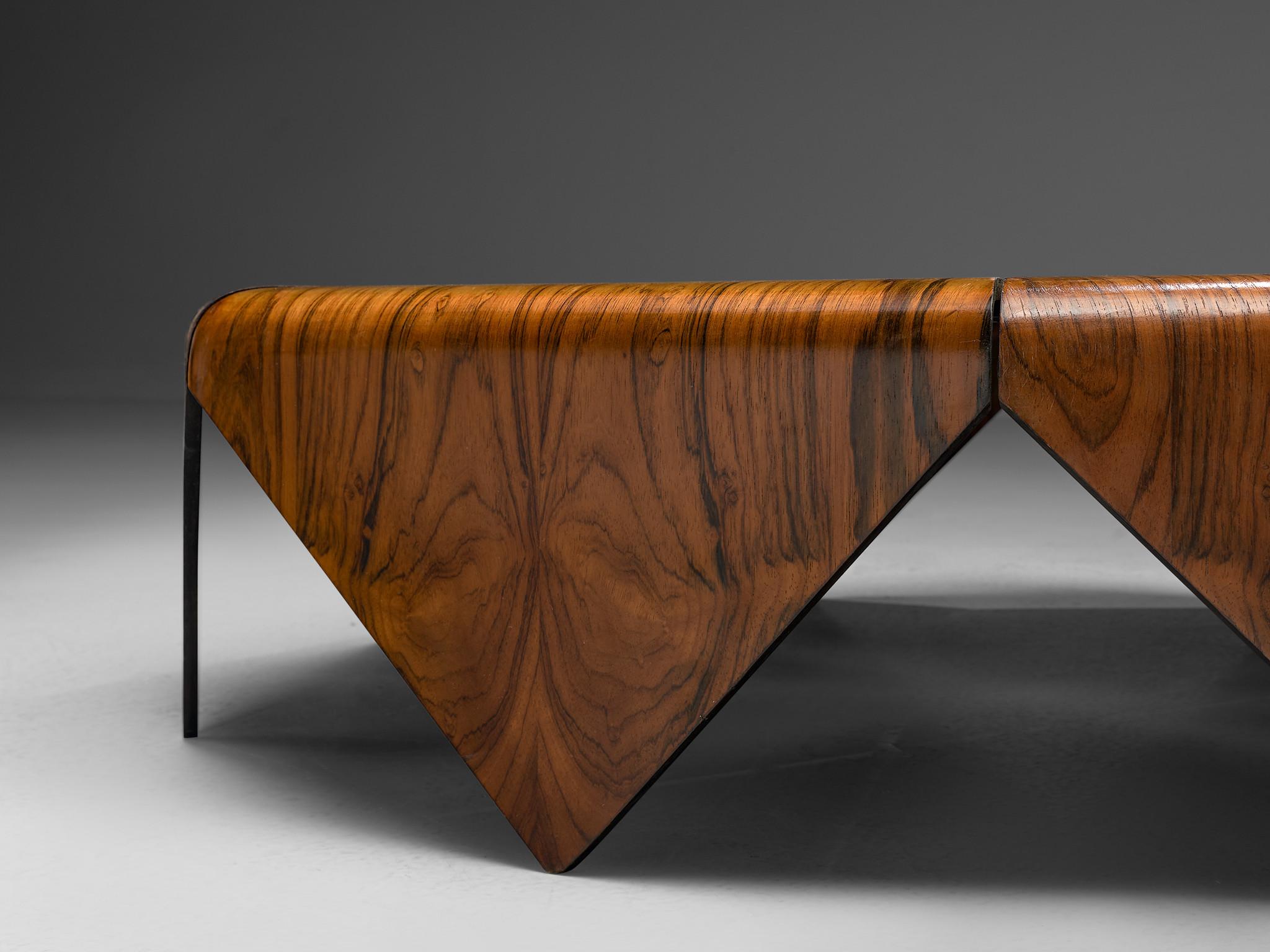 Mid-Century Modern Jorge Zalszupin 'Pétalas' Coffee Table in Rosewood