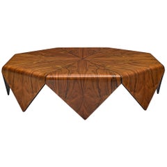 Jorge Zalszupin 'Pétalas' Coffee Table in Rosewood