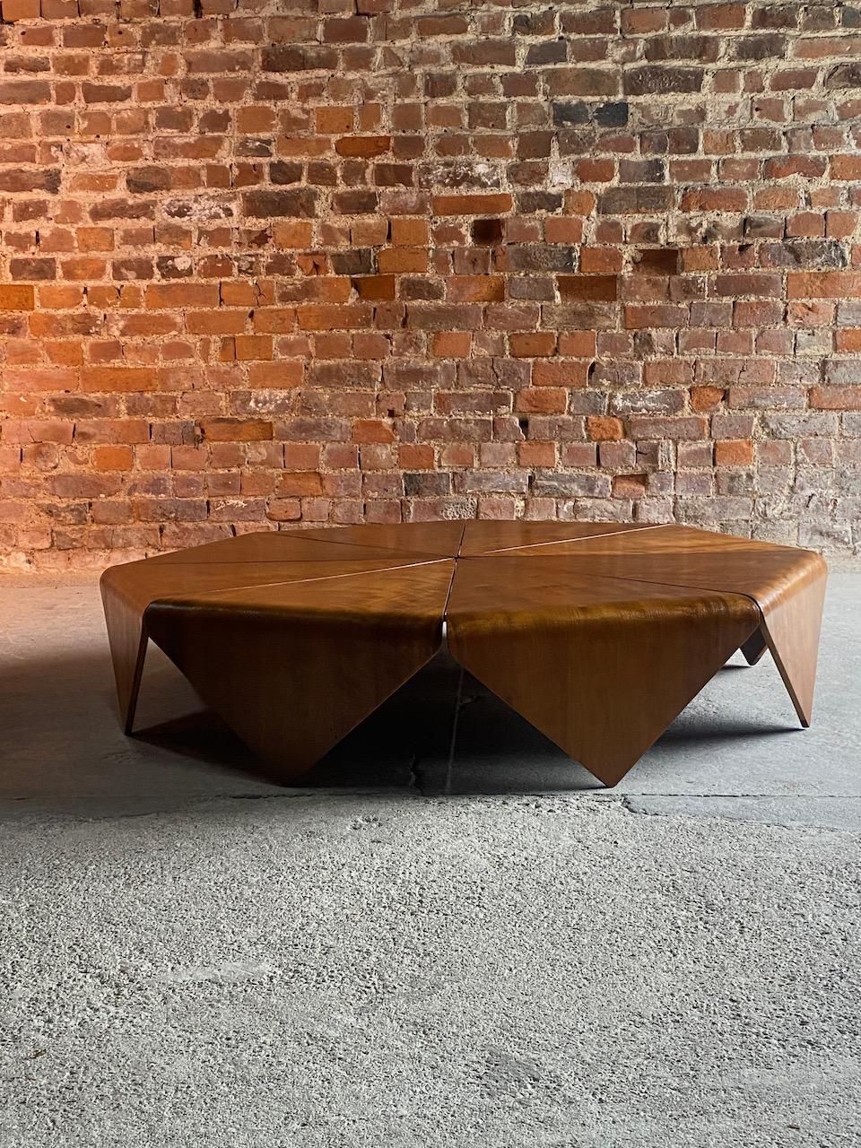 Jorge Zalszupin Petalas Imbuia Coffee Table by L' Atelier, circa 1960 4