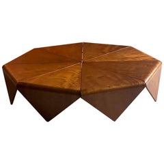 Jorge Zalszupin Petalas Imbuia Coffee Table by L' Atelier, circa 1960