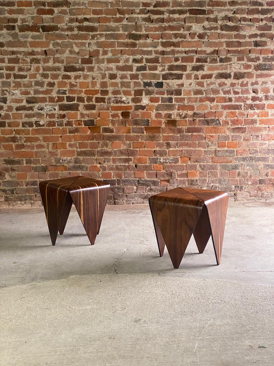 Jorge Zalszupin Petalas Side Tables by L' Atelier circa 1960 3