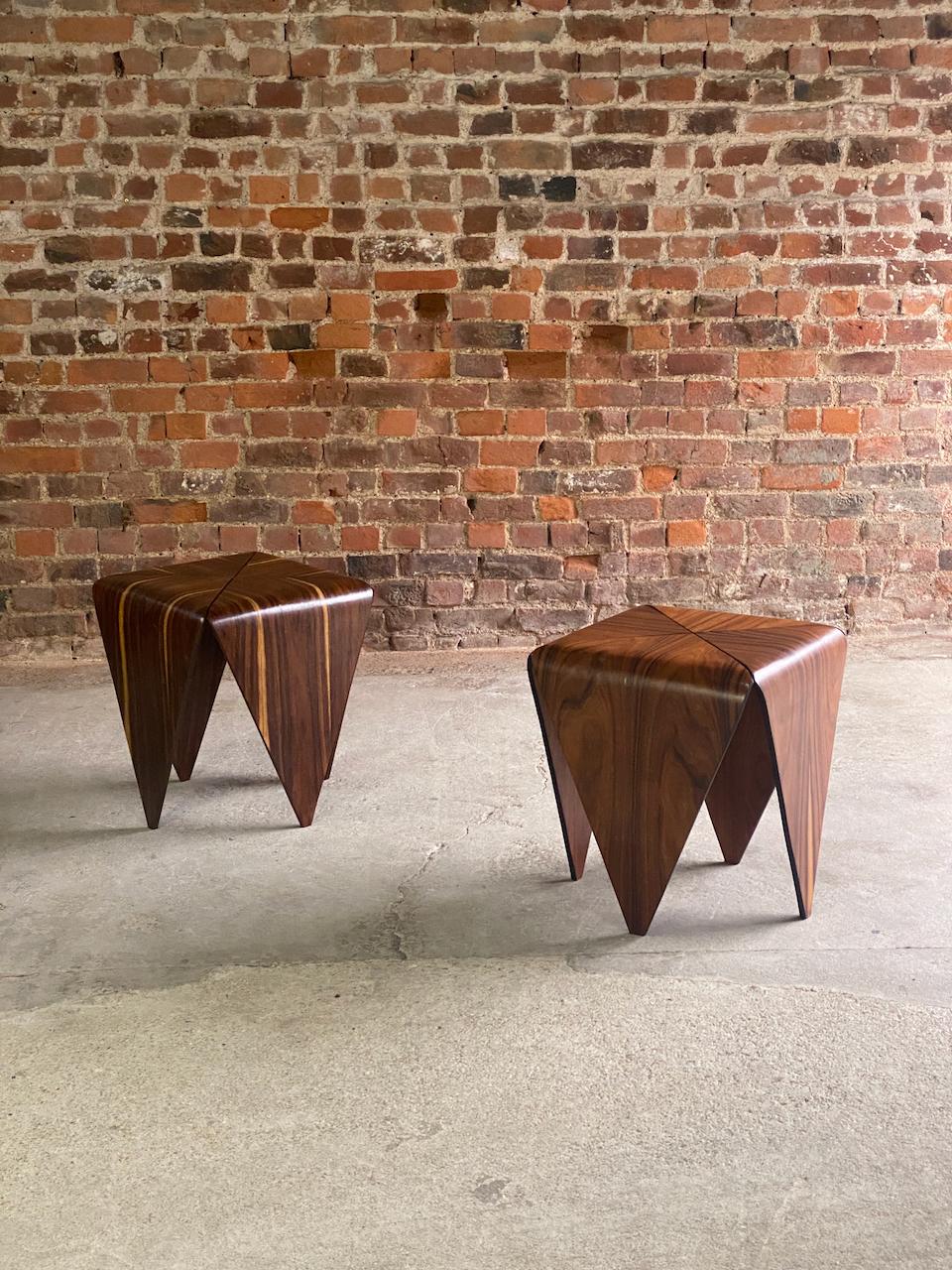 Jorge Zalszupin Petalas Side Tables by L' Atelier circa 1960 1