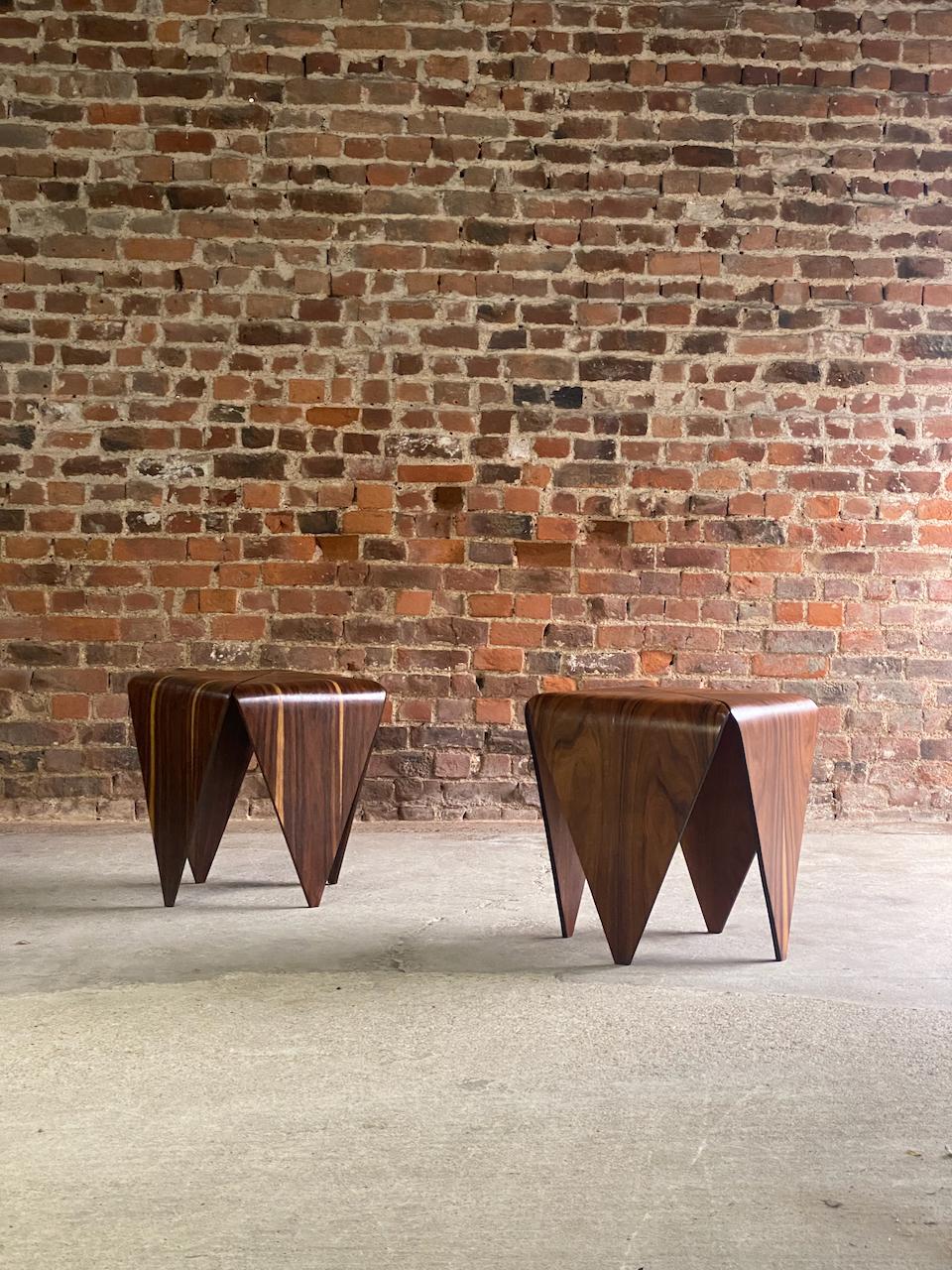 Jorge Zalszupin Petalas Side Tables by L' Atelier circa 1960 2
