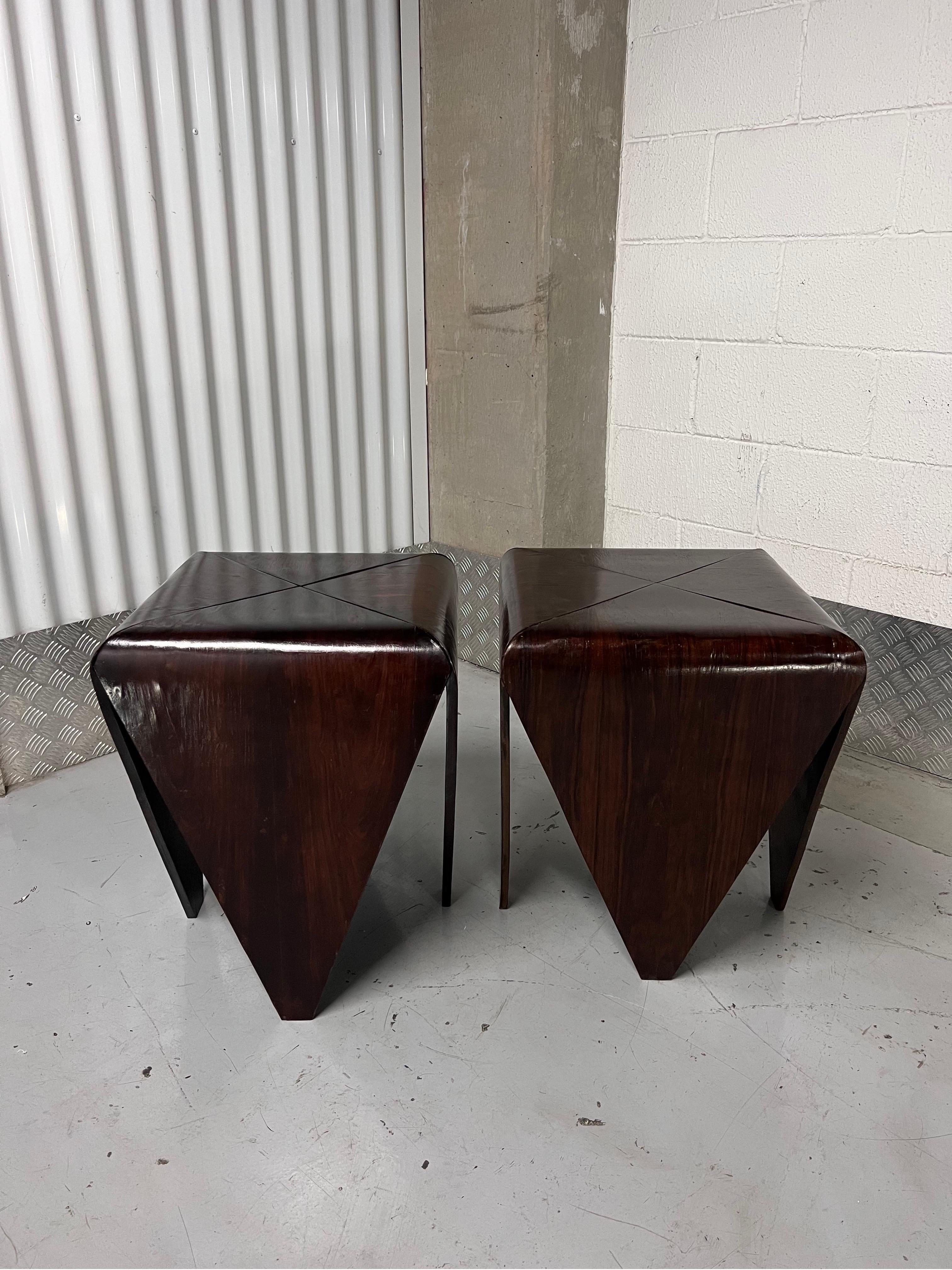 Brazilian Jorge Zalszupin Petalas Side Tables for L'Atelier, 1960s, a Pair