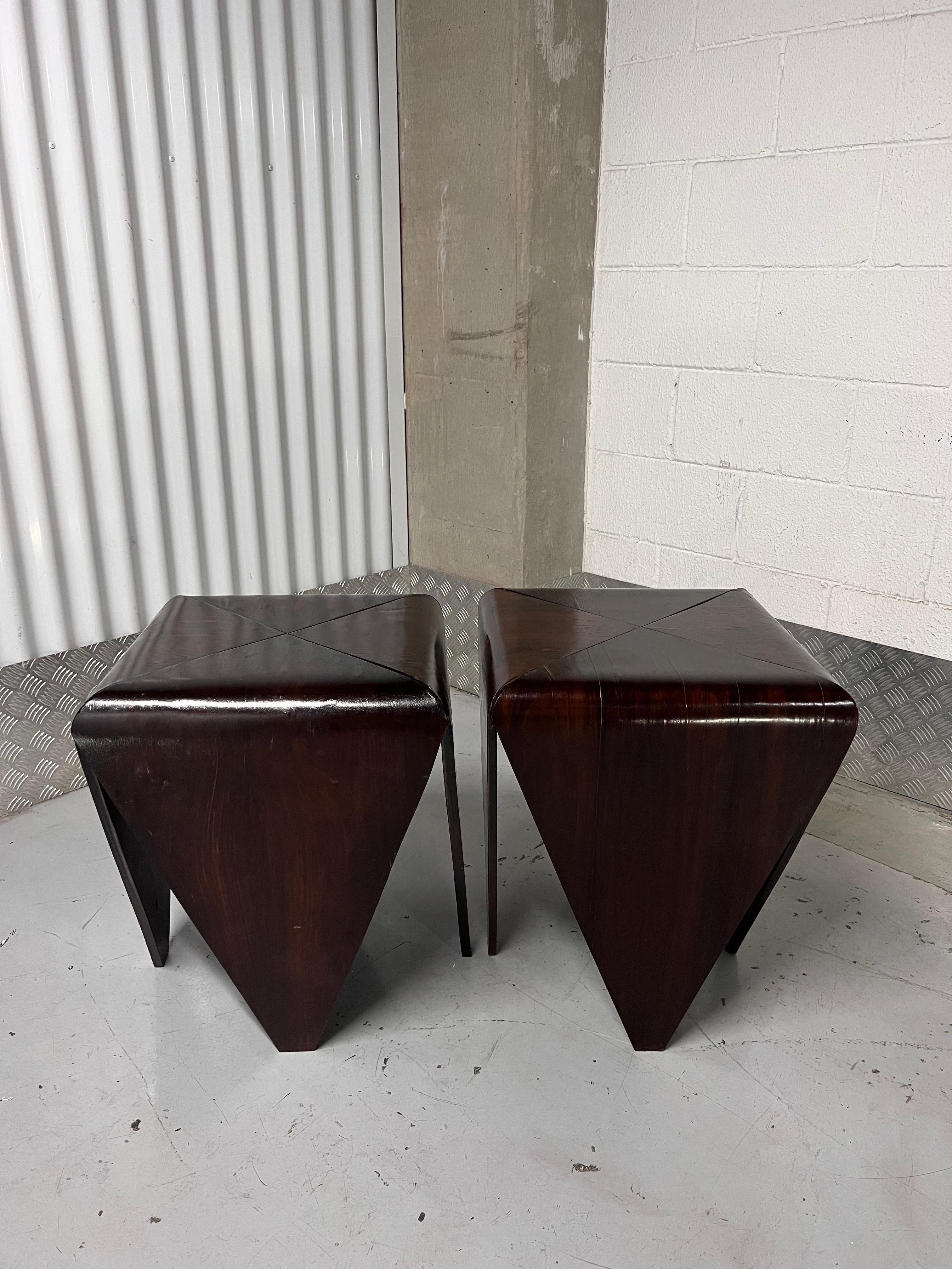 20th Century Jorge Zalszupin Petalas Side Tables for L'Atelier, 1960s, a Pair