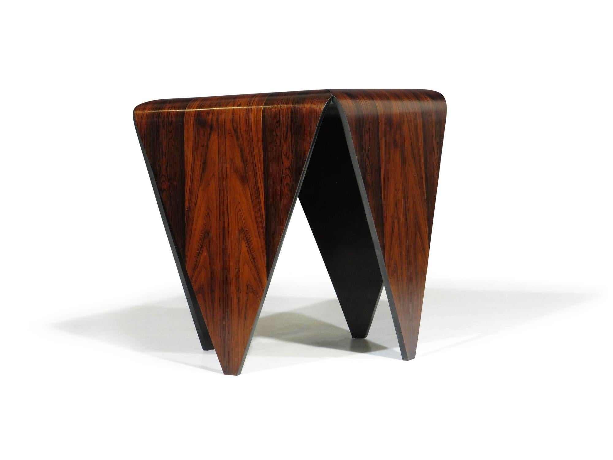 Jorge Zalszupin Petalas Tables Rosewood In Good Condition For Sale In Oakland, CA