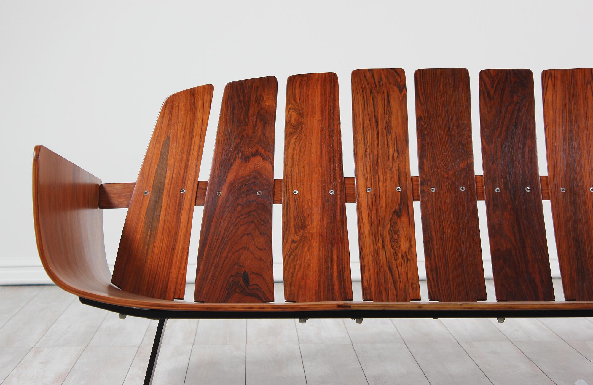 Expertly Restored - Jorge Zalszupin “Presidencial” Rosewood Sofa for L’Atelier 1