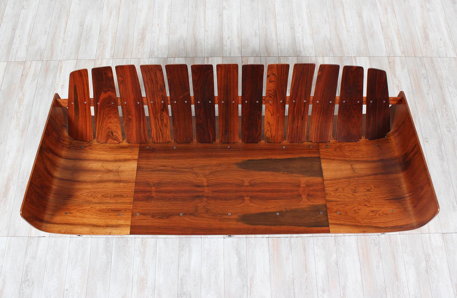 Jorge Zalszupin “Presidencial” Rosewood Sofa for L’atelier 10