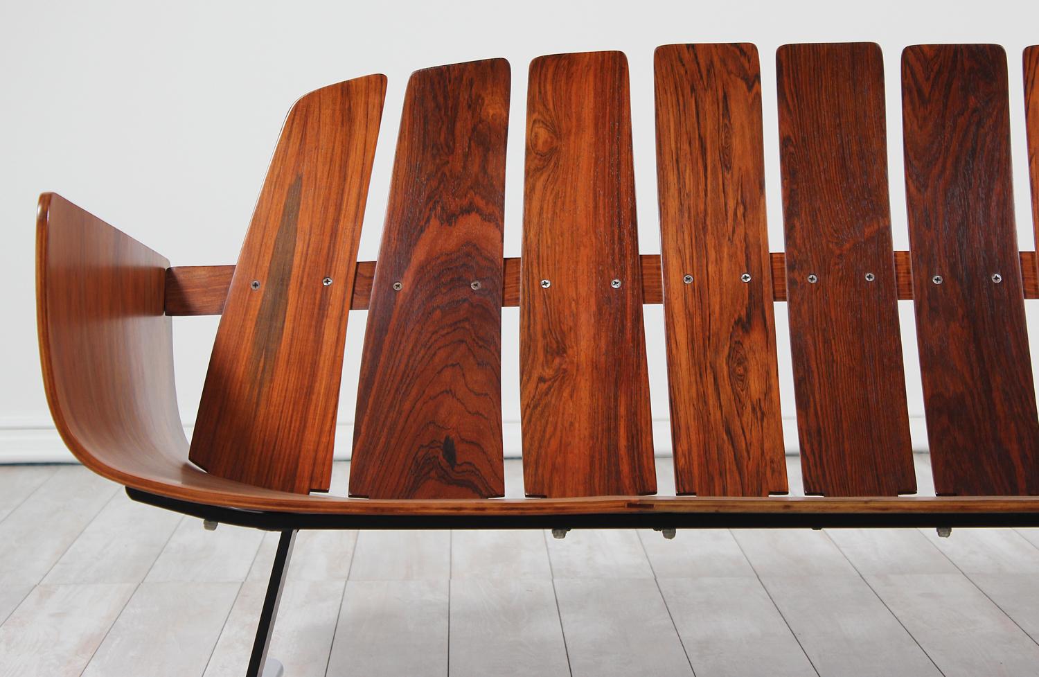 Jorge Zalszupin “Presidencial” Rosewood Sofa for L’atelier 11