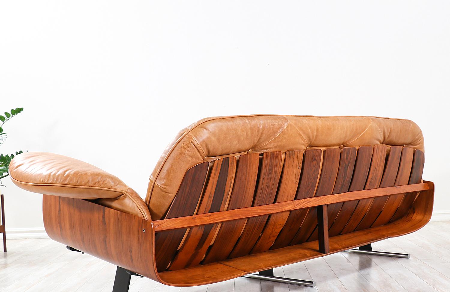 Brazilian Expertly Restored - Jorge Zalszupin “Presidencial” Rosewood Sofa for L’Atelier