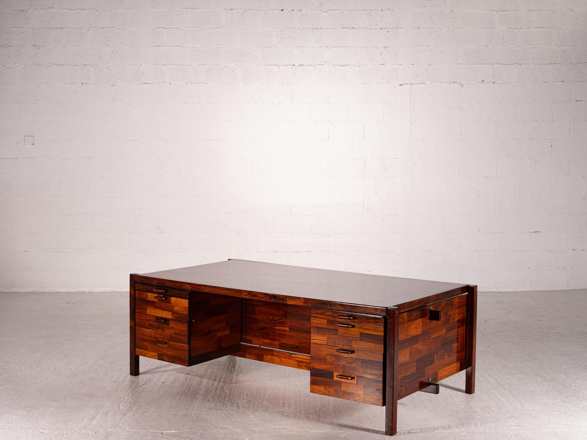 Metal Jorge Zalszupin. Rare Desk 