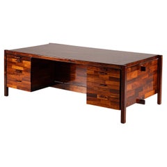 Jorge Zalszupin. Rare Desk "Diplomate", c. 1960. 72 x 210 x 110 cm