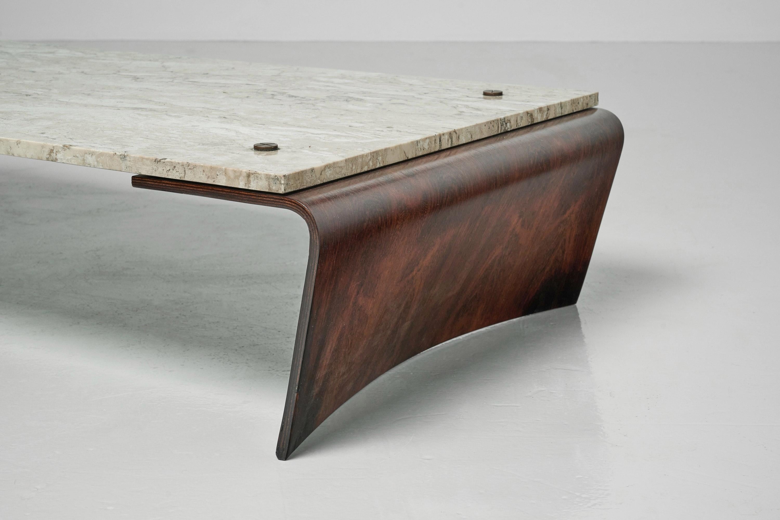 Mid-Century Modern Jorge Zalszupin Romana Table L'atelier Brazil 1959 For Sale