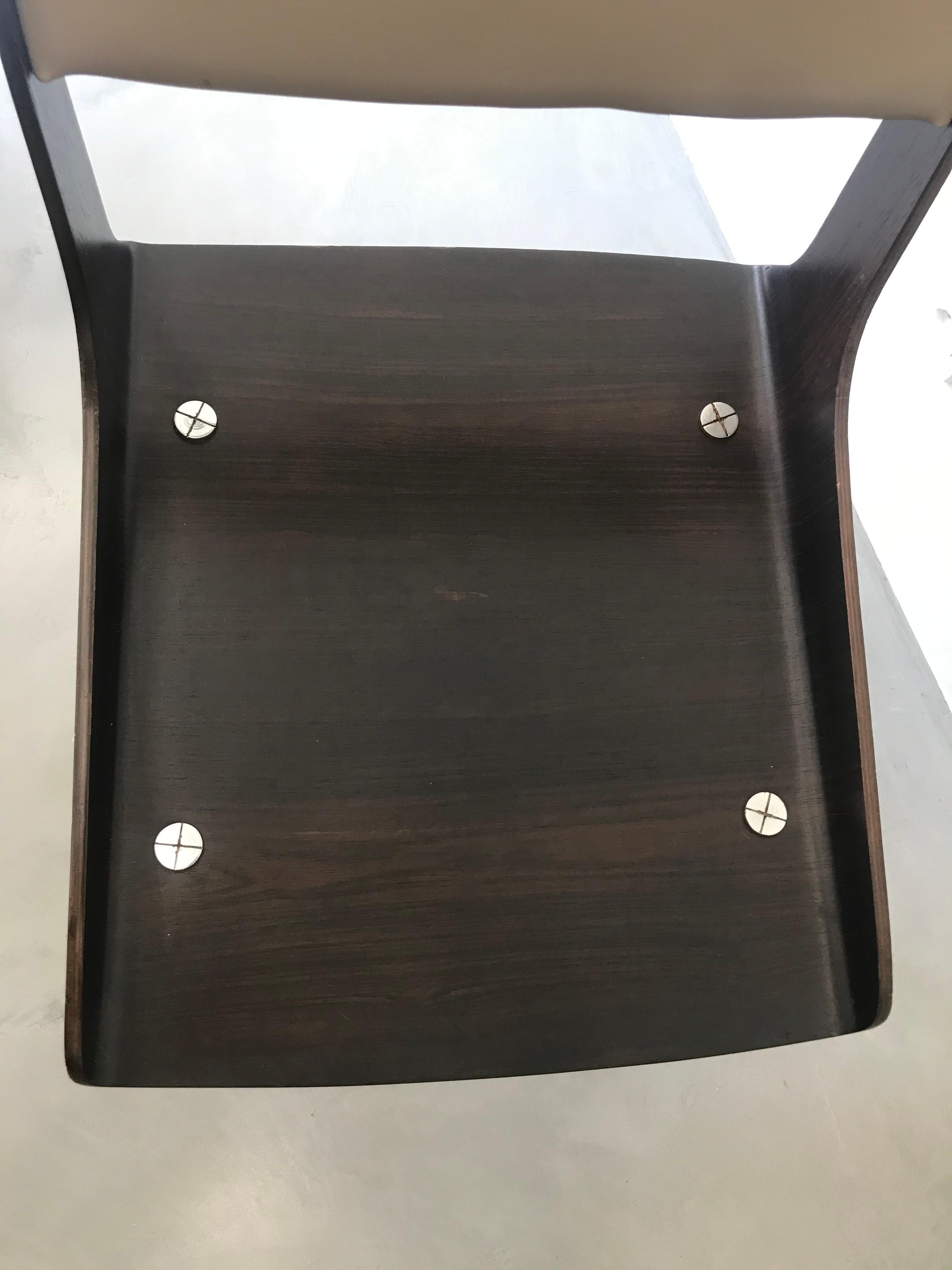 Upholstery Jorge Zalszupin Set of 8 Dining chairs For Sale