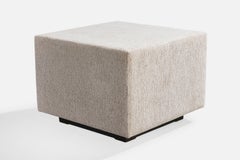 Jorge Zalszupin, Side Table, Fabric, Wood, Iron, Brazil, 1970s