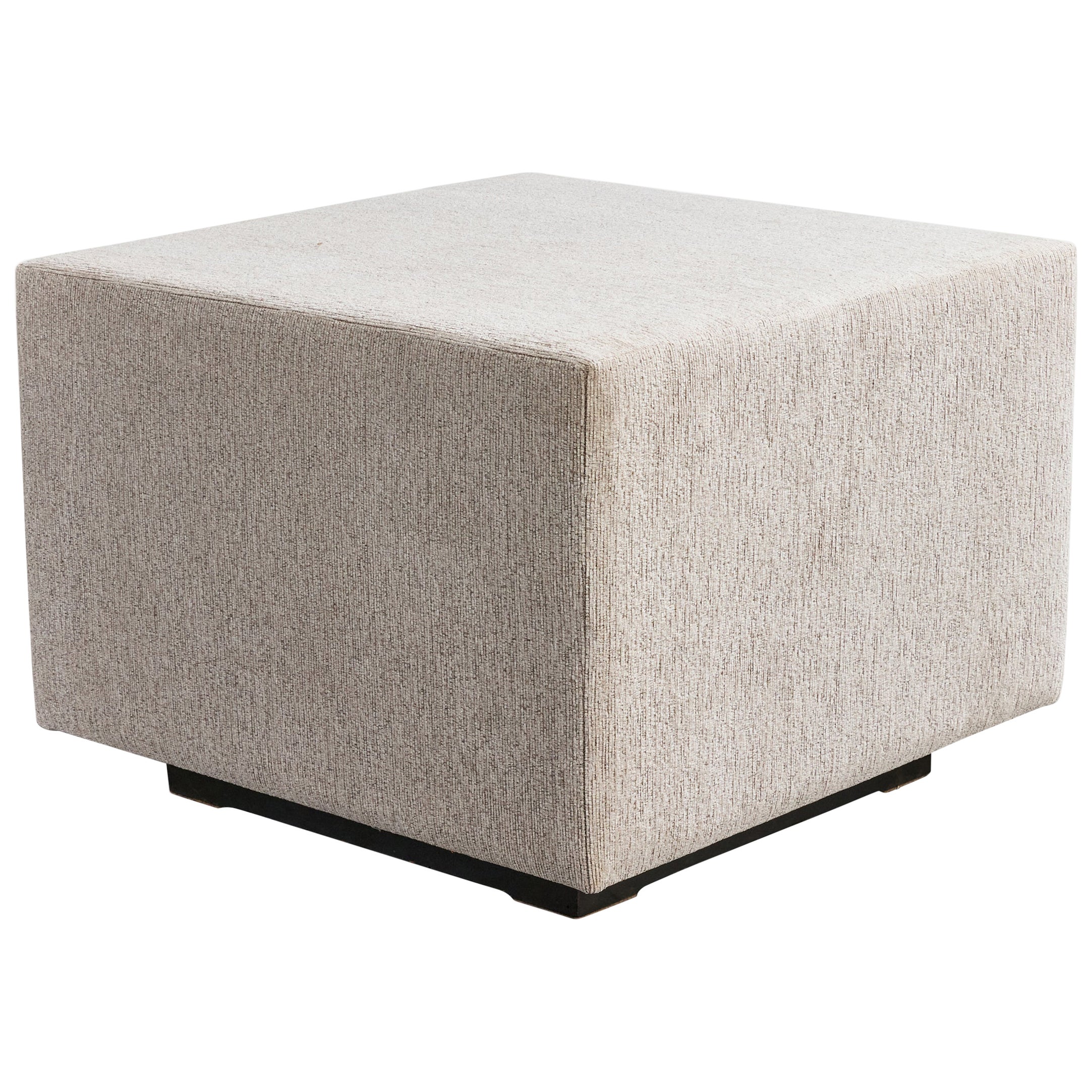 Jorge Zalszupin, Side Table, Fabric, Wood, Iron, Brazil, 1970s
