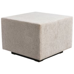 Jorge Zalszupin, Side Table, Fabric, Wood, Iron, Brazil, 1970s