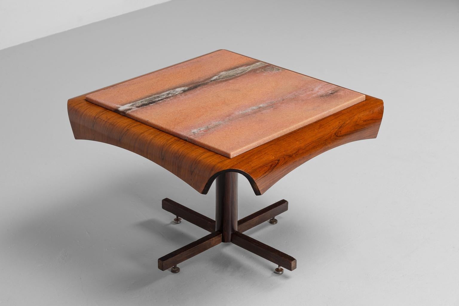 Jorge Zalszupin side table L'Atelier Brazil 1960 For Sale 4