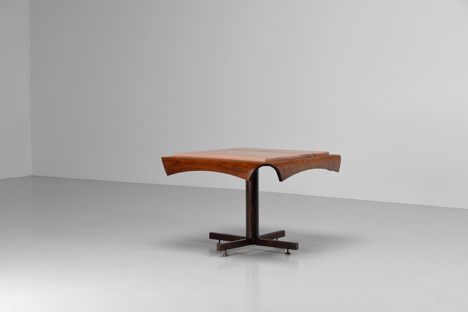 Mid-Century Modern Jorge Zalszupin side table L'Atelier Brazil 1960 For Sale