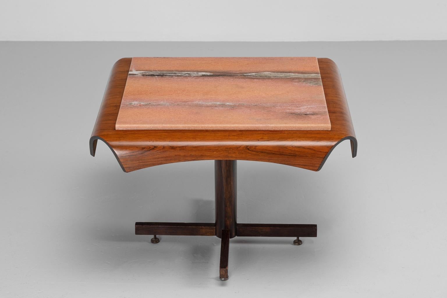 Jorge Zalszupin side table L'Atelier Brazil 1960 For Sale 1
