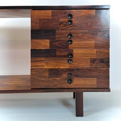 Jorge Zalszupin Credenza Jacaranda Patchwork Palissandro 1960 Brasile L'Atelier
