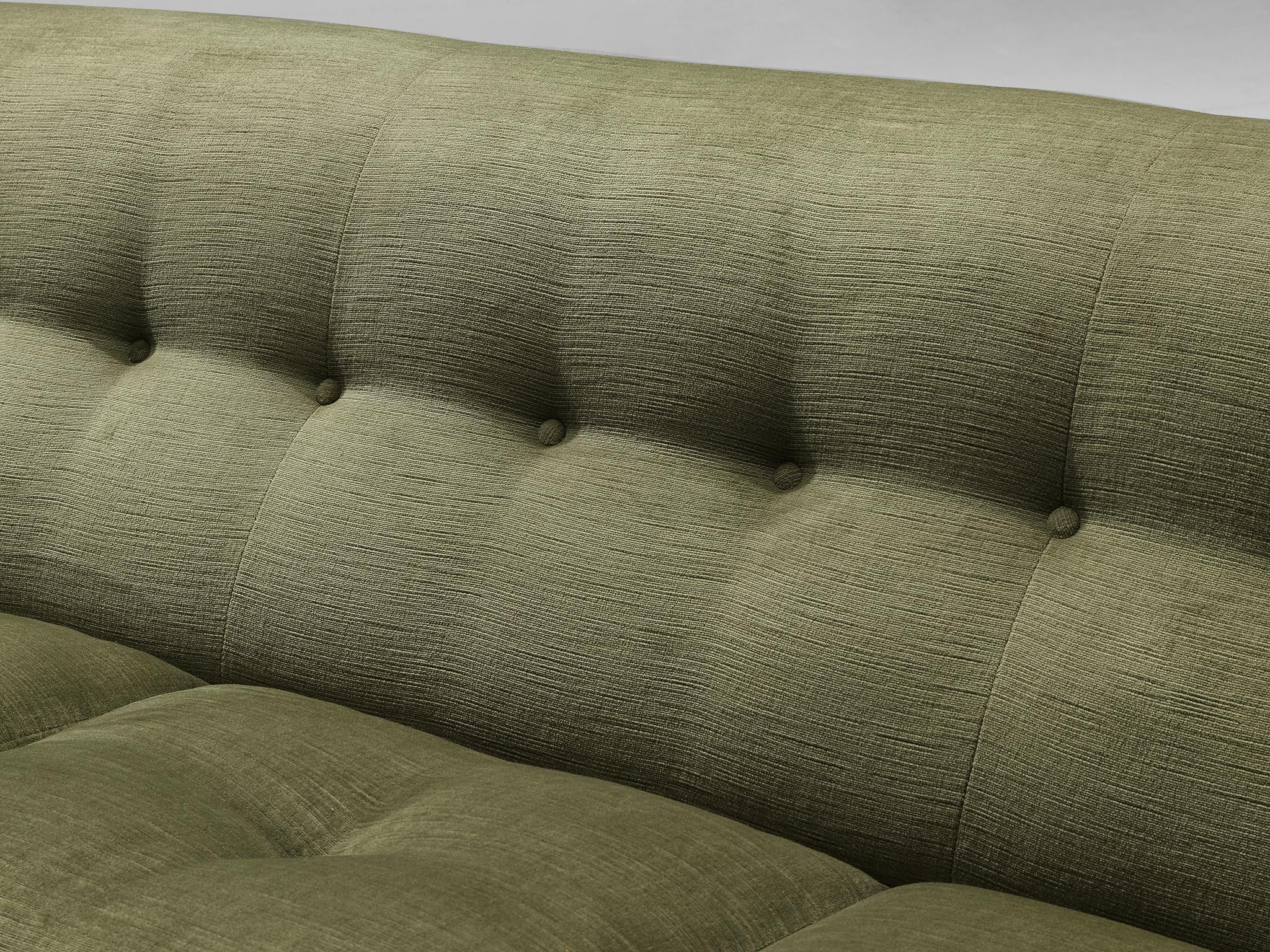 Jorge Zalszupin Sofa in Fiberglass and Velvet In Good Condition In Waalwijk, NL