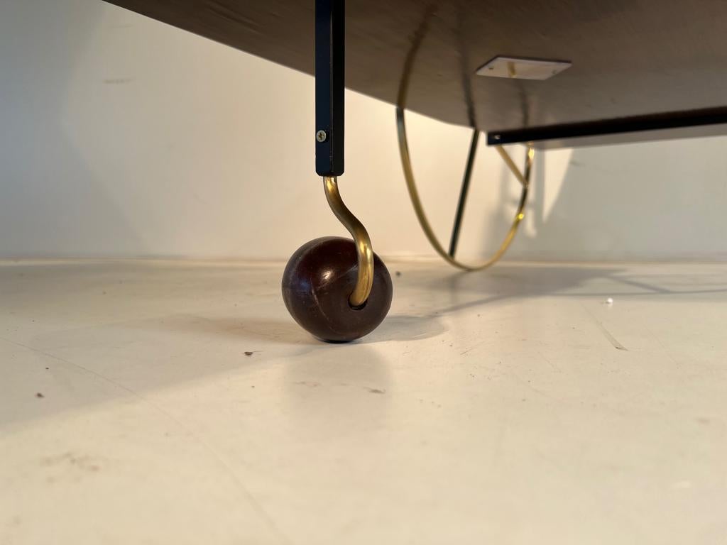 Jorge Zalszupin - Tea Trolley, Carrinho de Chá, L´Atelier, 1959 , orig. label 12